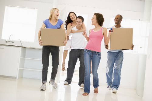 Furniture removals team handling a home move in Dulwich