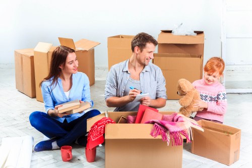 Commercial moving team planning a business relocation in Dulwich