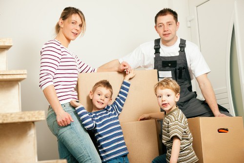 Packing and labelling office items for a Dulwich relocation