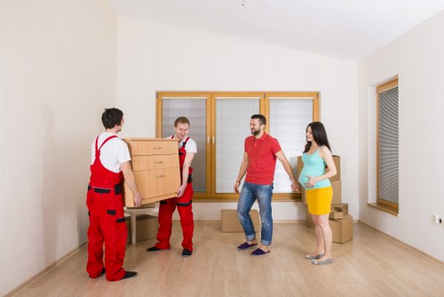 Local packing and unpacking service for a Dulwich business move