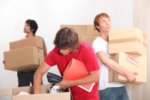 Man and van team helping with a local move in Dulwich