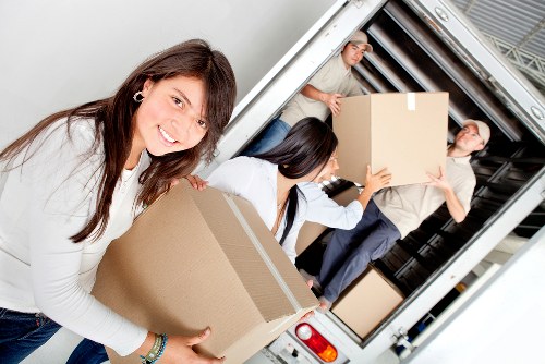 Boxes and household items prepared for urgent moving service in Dulwich