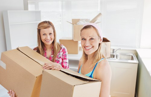 Loading furniture into a moving truck for a Dulwich move