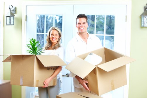 Professional movers handling a same-day relocation for a flat in Dulwich