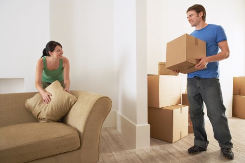 Local office movers handling desks and equipment in Dulwich